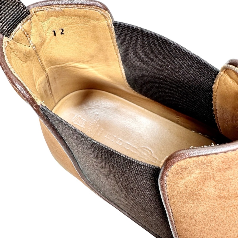 Rider Boot Co Suede Chelsea Boots SZ 12 Chestnut Brown - Picture 11 of 15